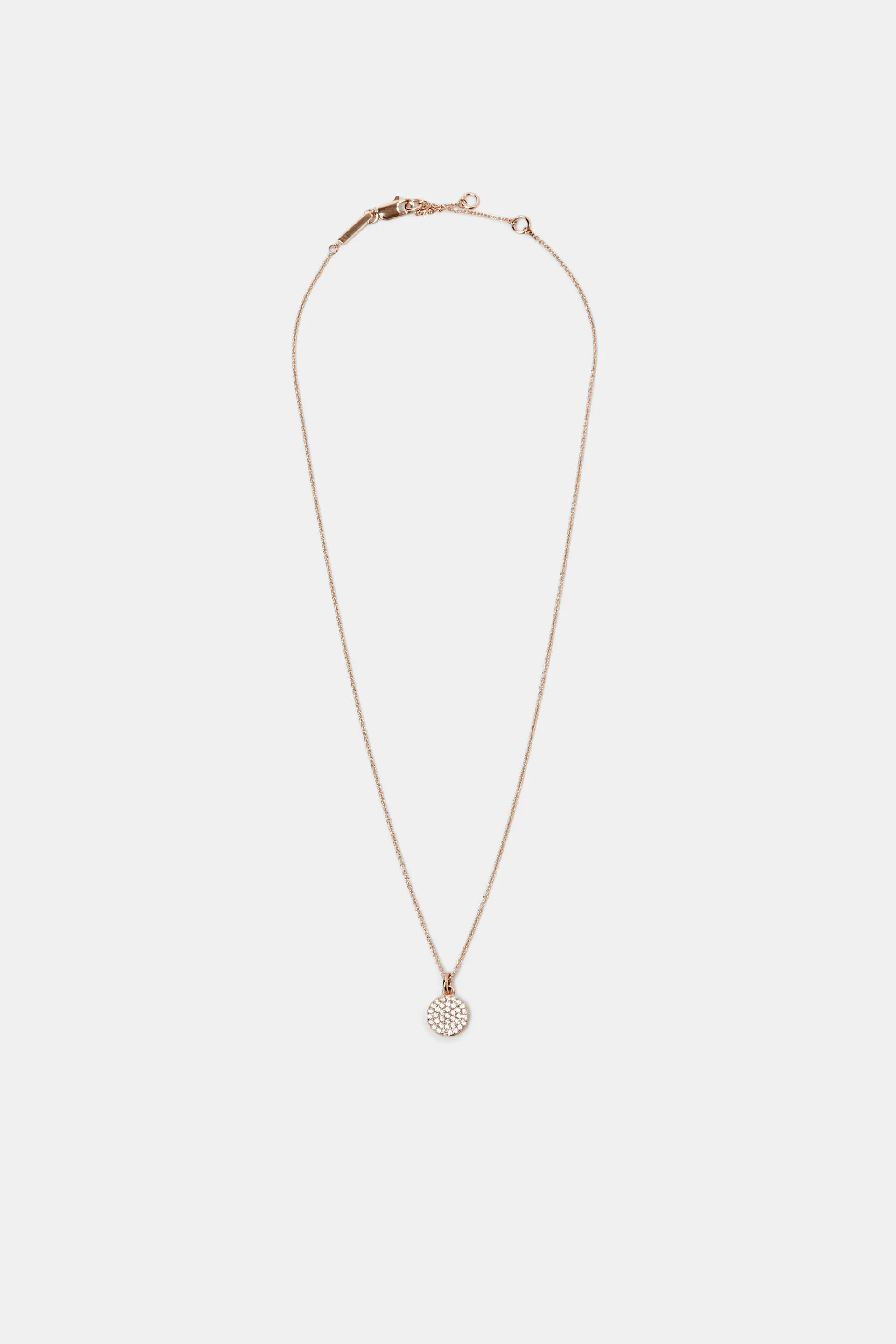 Sterling Silver Zircon Pendant Necklace