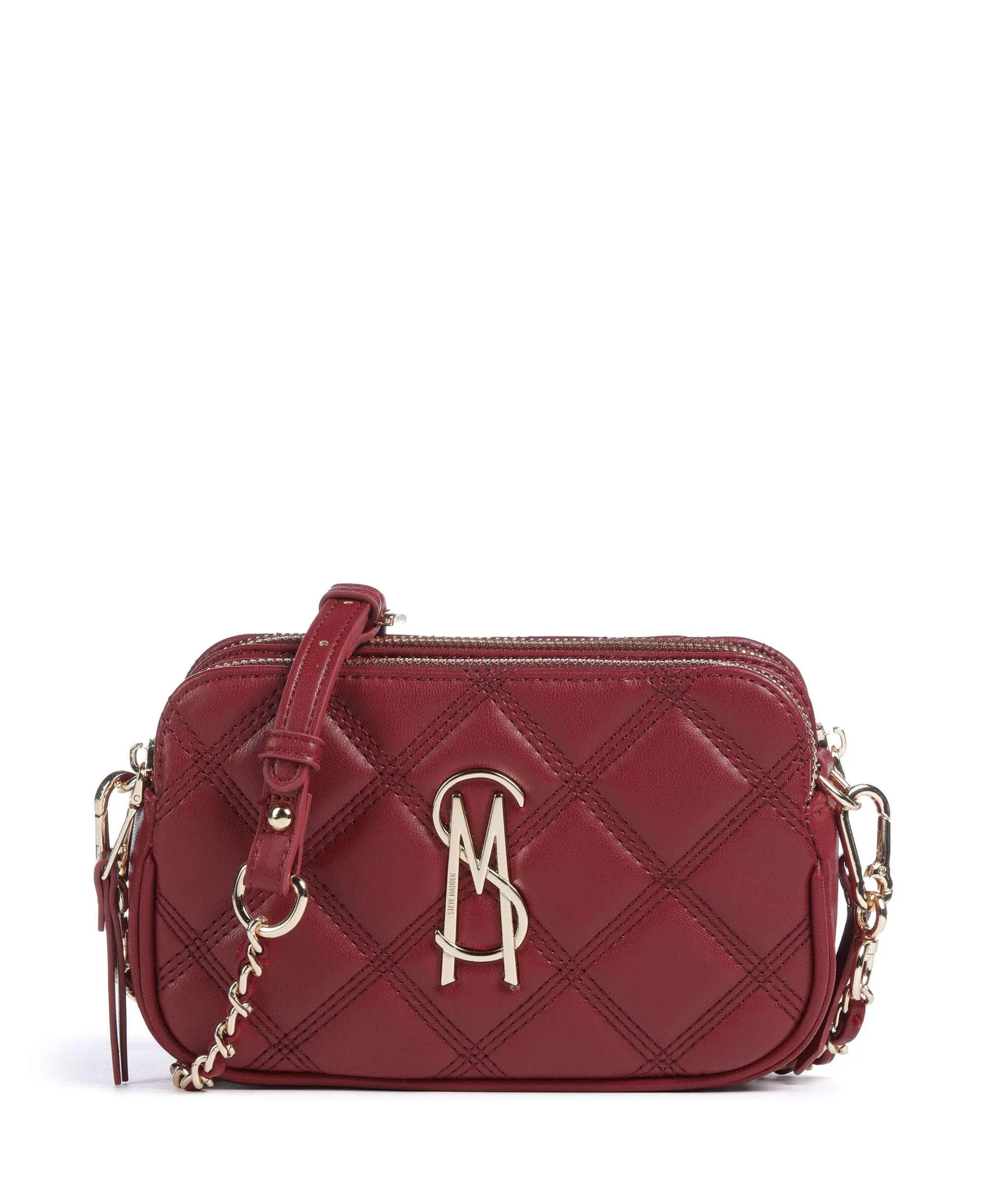 Steve Madden BMARVIS Dark Red Synthetic Leather Crossbody Bag