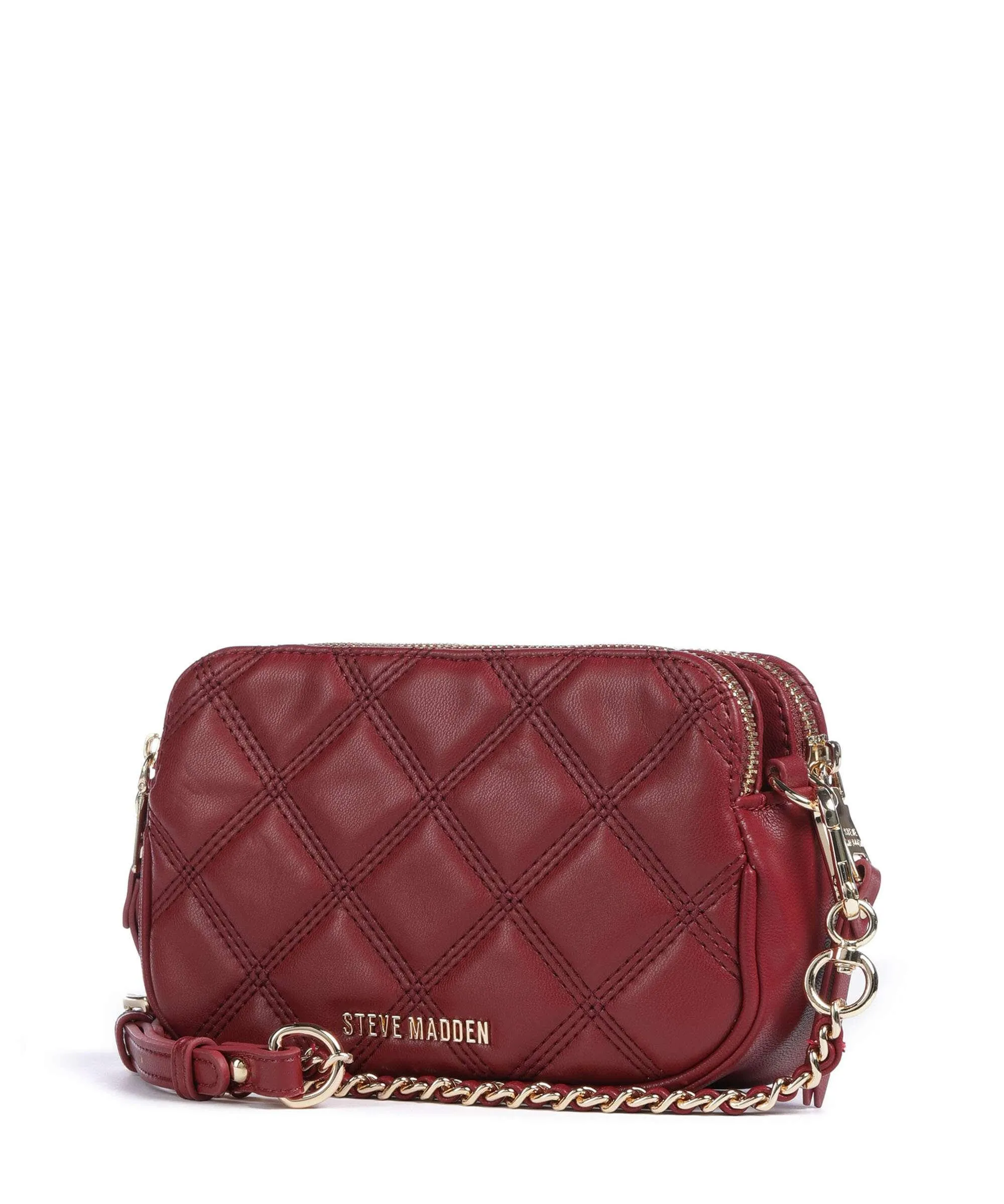 Steve Madden BMARVIS Dark Red Synthetic Leather Crossbody Bag