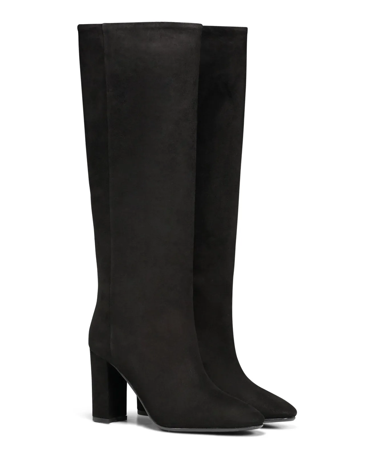 Stivale 2645 tubo suede nero