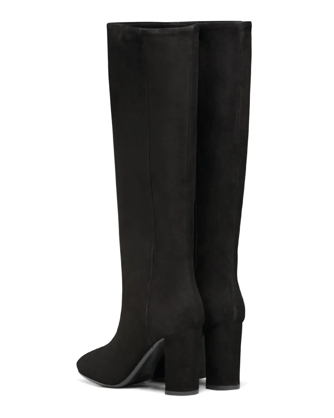 Stivale 2645 tubo suede nero