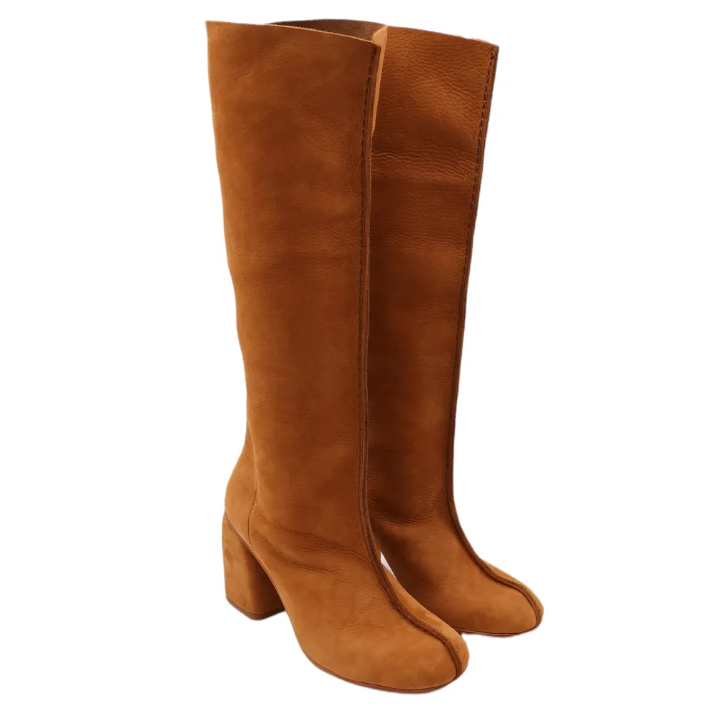 Stivale da donna in camoscio Manufacture d'essai 5 NABUCK COGNAC