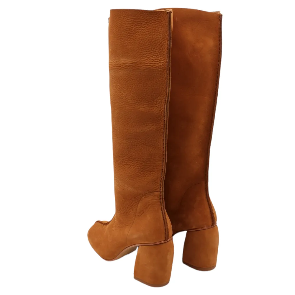 Stivale da donna in camoscio Manufacture d'essai 5 NABUCK COGNAC
