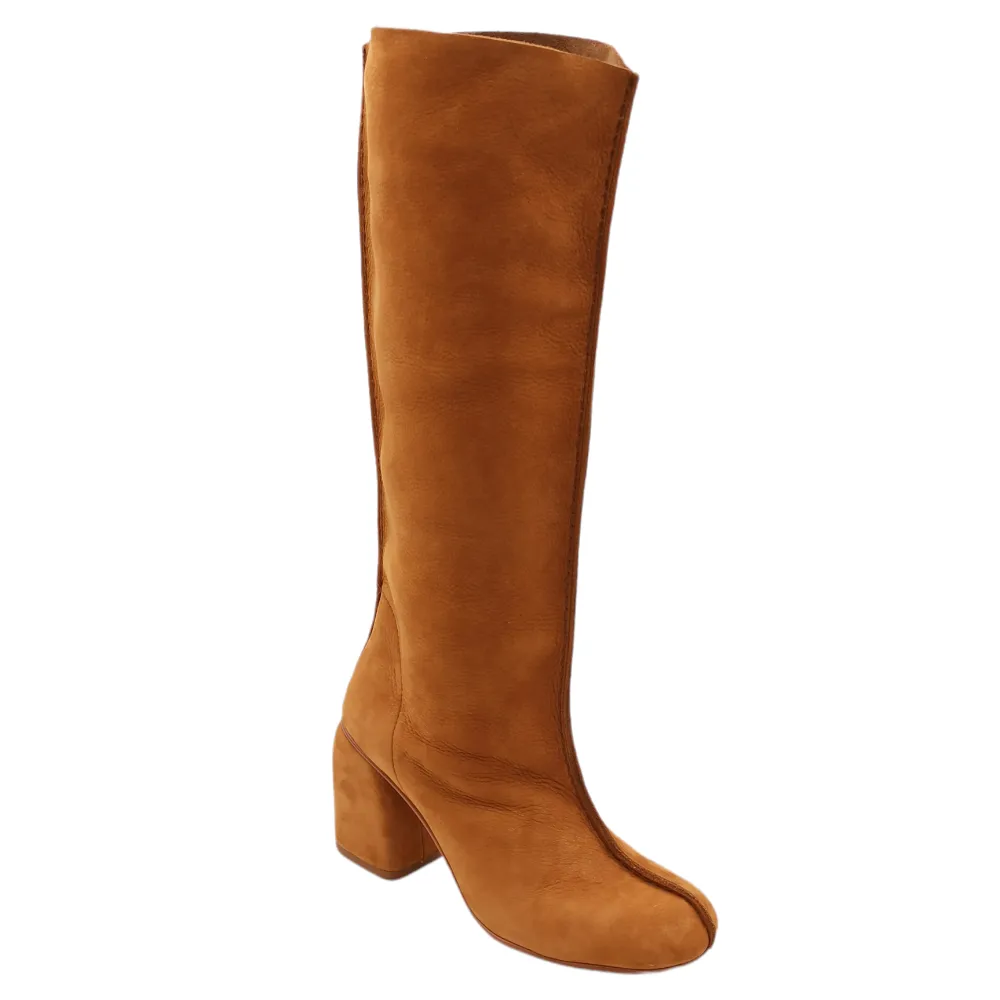 Stivale da donna in camoscio Manufacture d'essai 5 NABUCK COGNAC