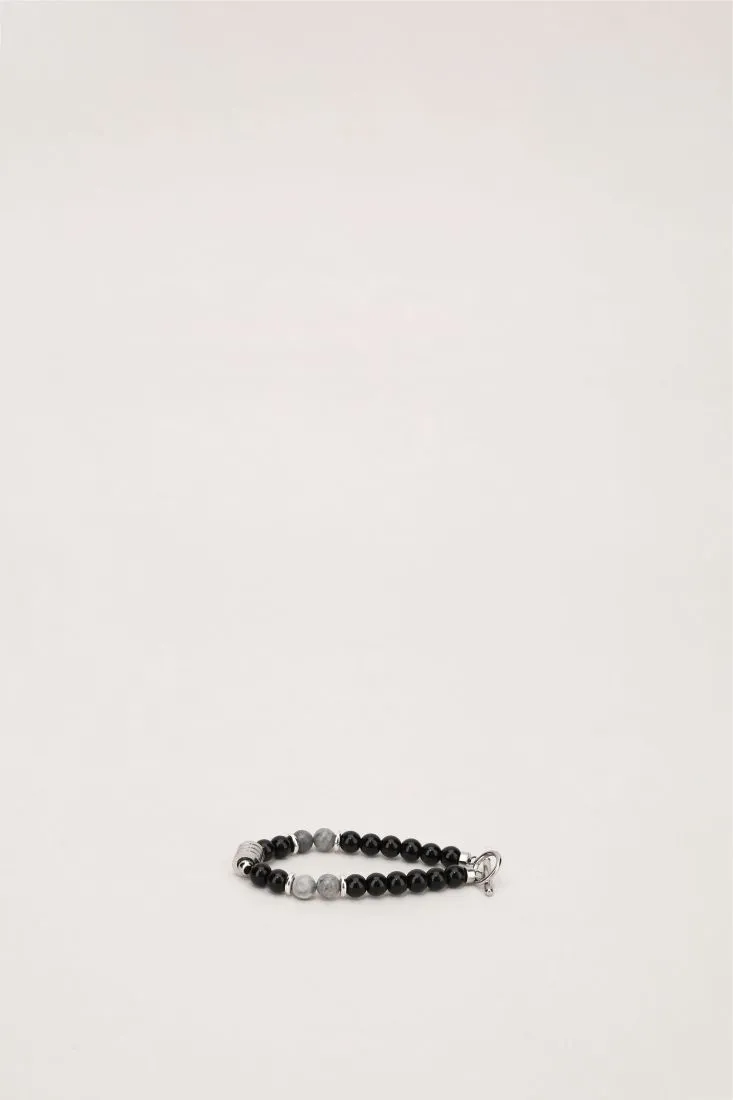 Stone bracelet with clasp.
