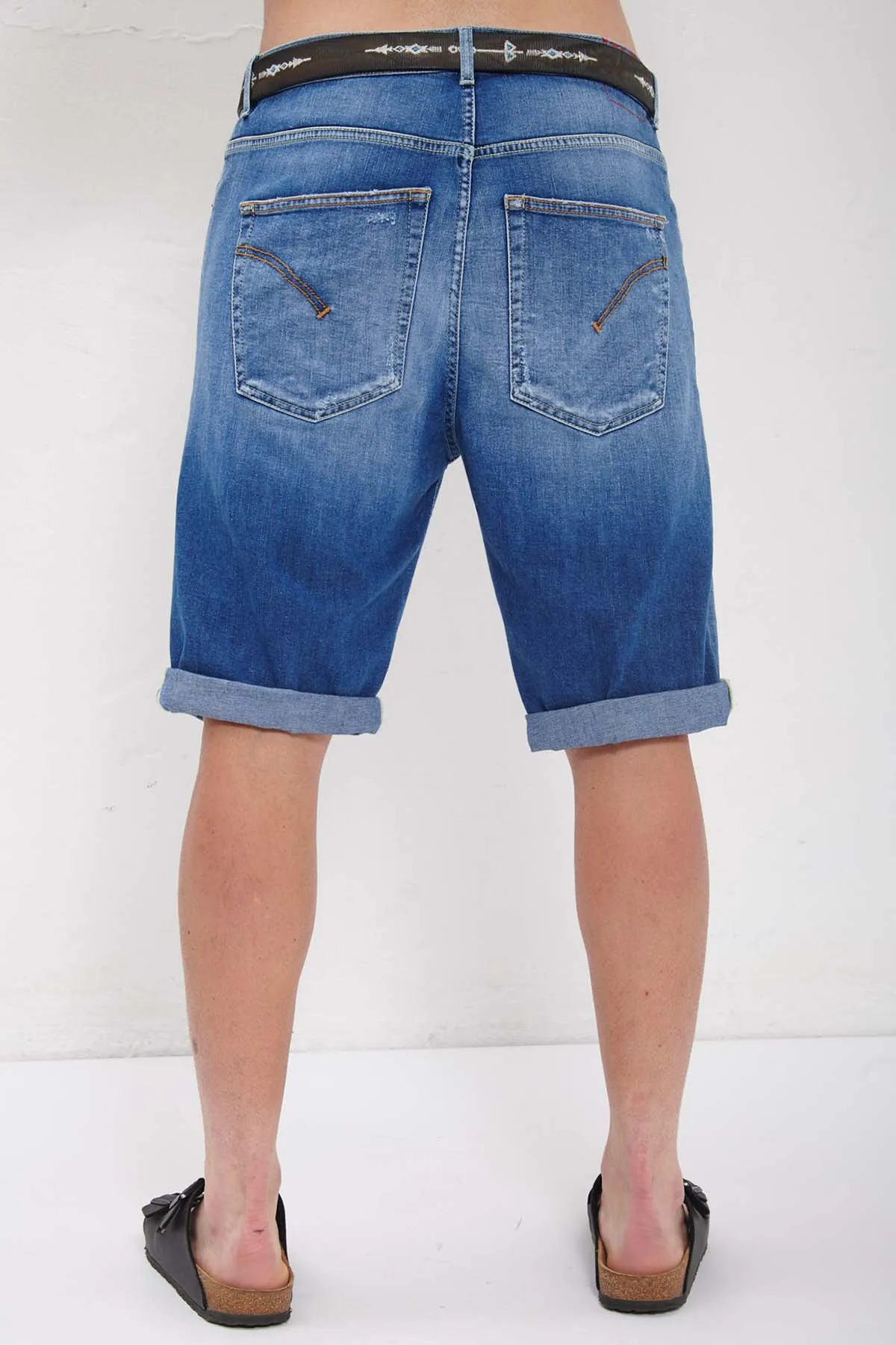 Stretch denim Bermuda shorts - DONDUP LENZ