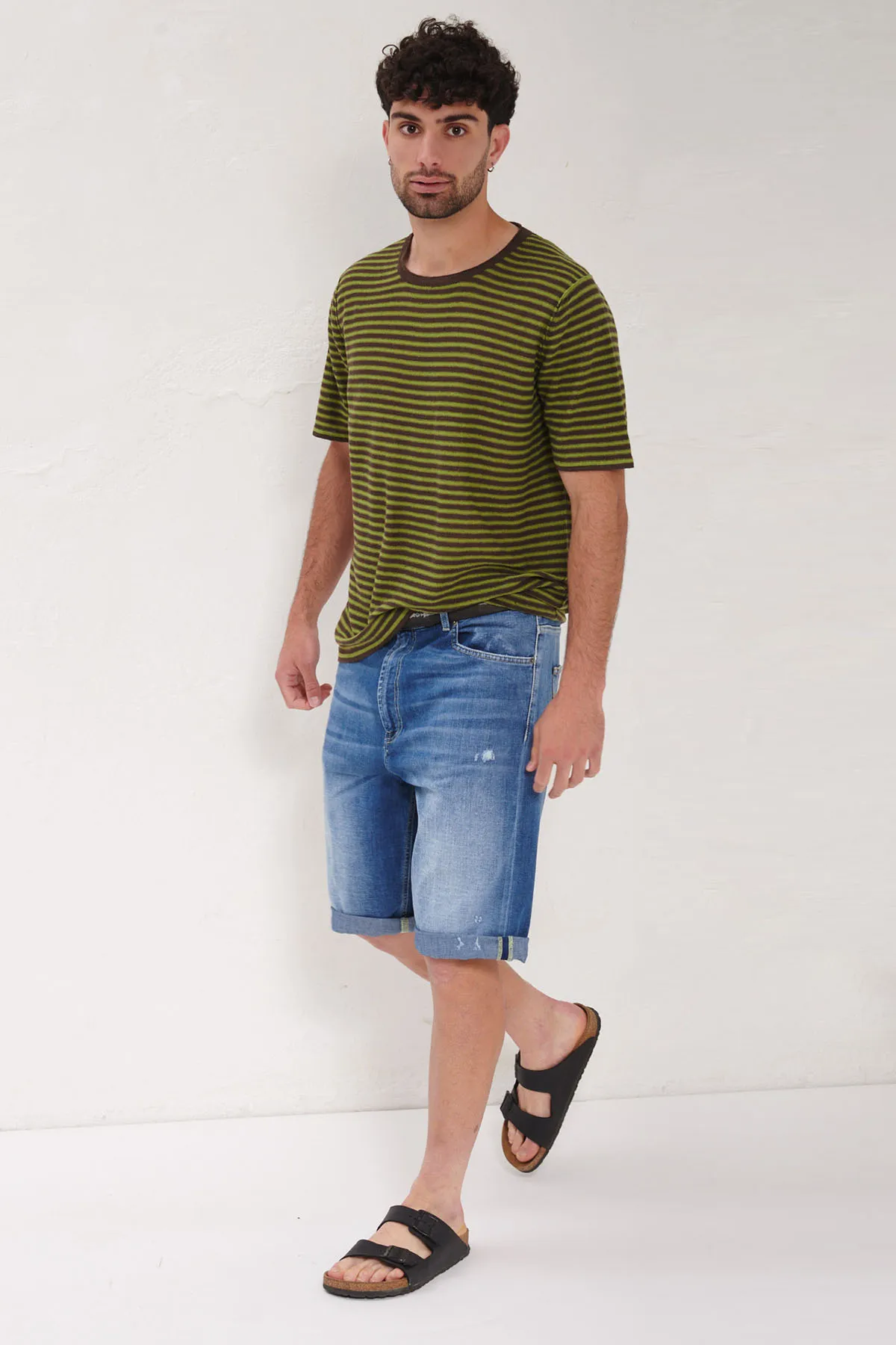 Stretch denim Bermuda shorts - DONDUP LENZ