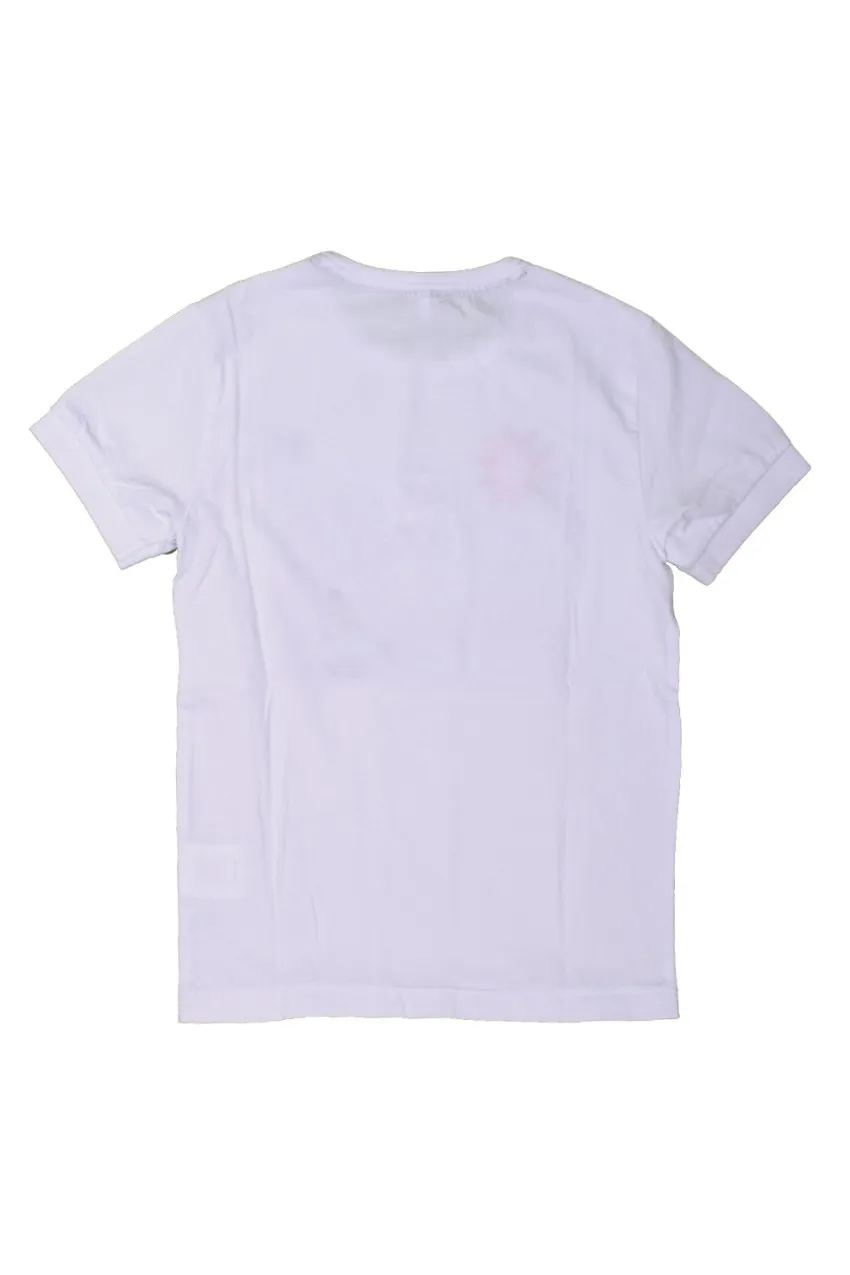 T-shirt Bambino Sun68 Bianco