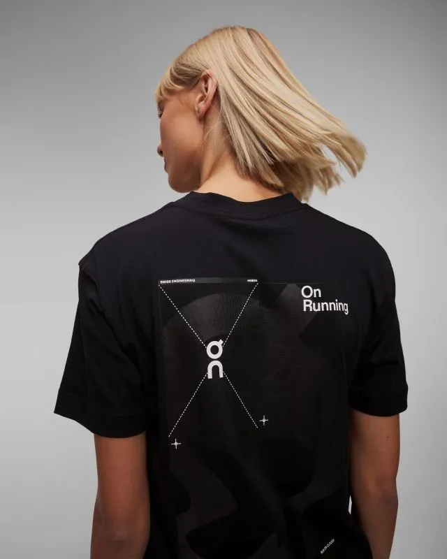 T-shirt damski On Running Graphic-T Warp 1WE30580553-black