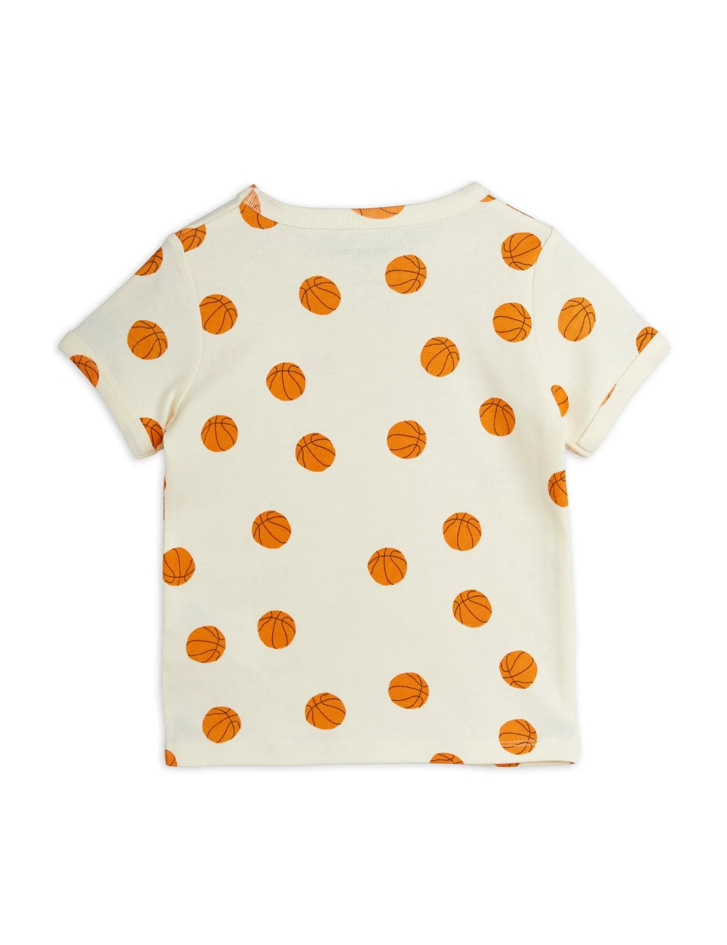 T-shirt panna con stampa all over per neonati e bambini