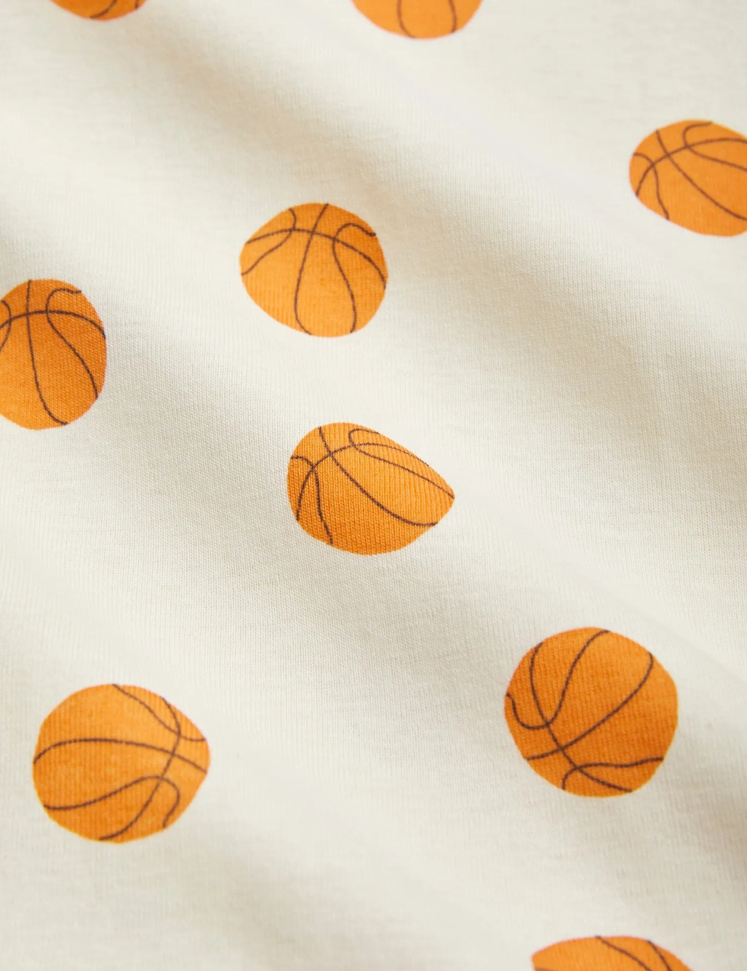 T-shirt panna con stampa all over per neonati e bambini
