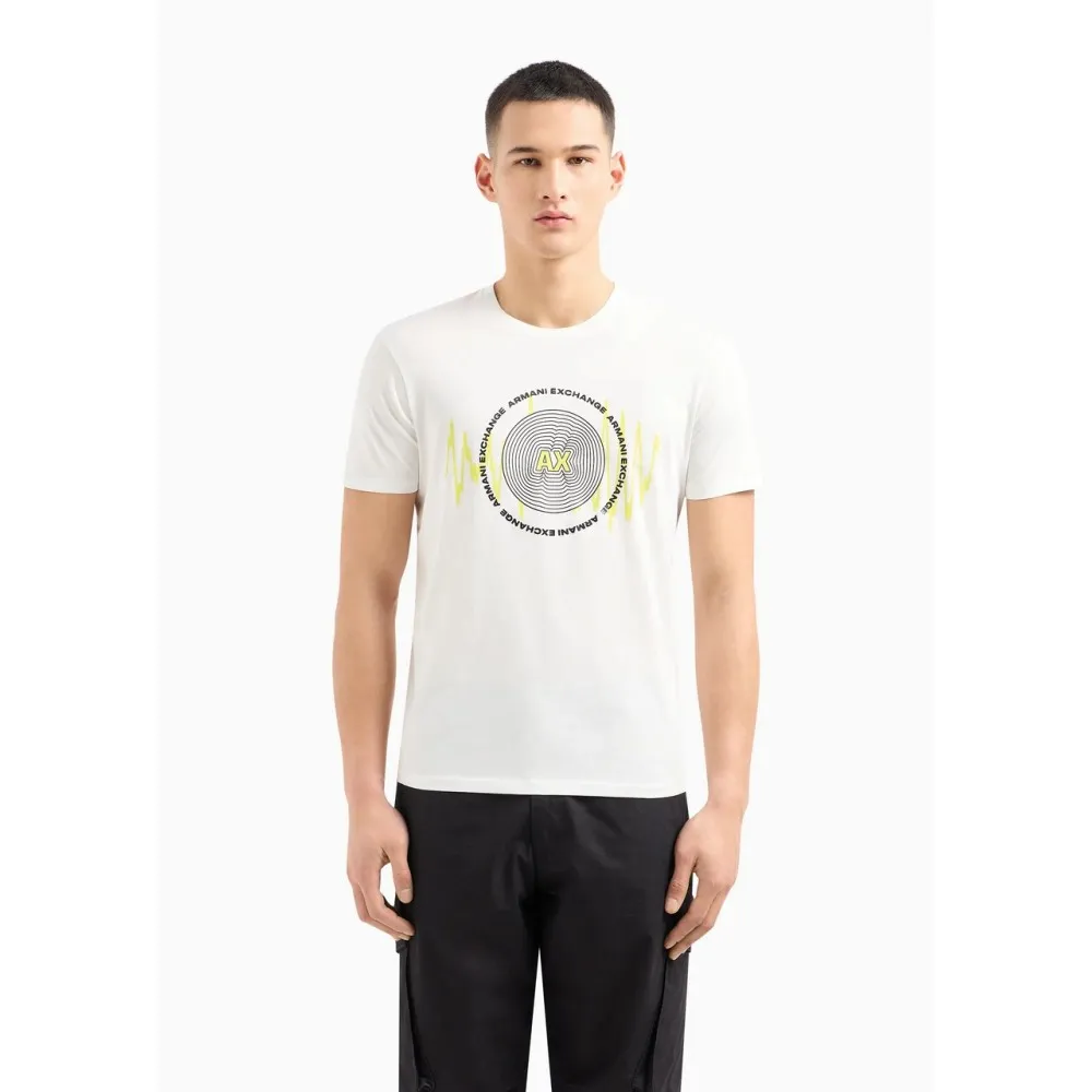 T-shirt regular fit con stampa giradischi A-X