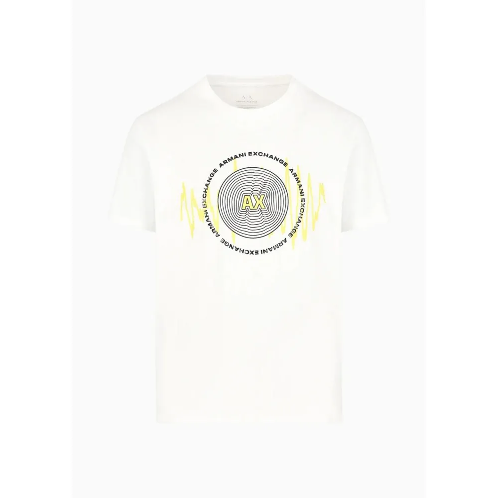 T-shirt regular fit con stampa giradischi A-X