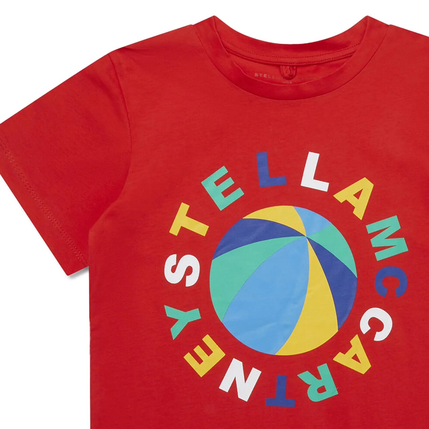 T-Shirt Rossa E Multicolor Bambino