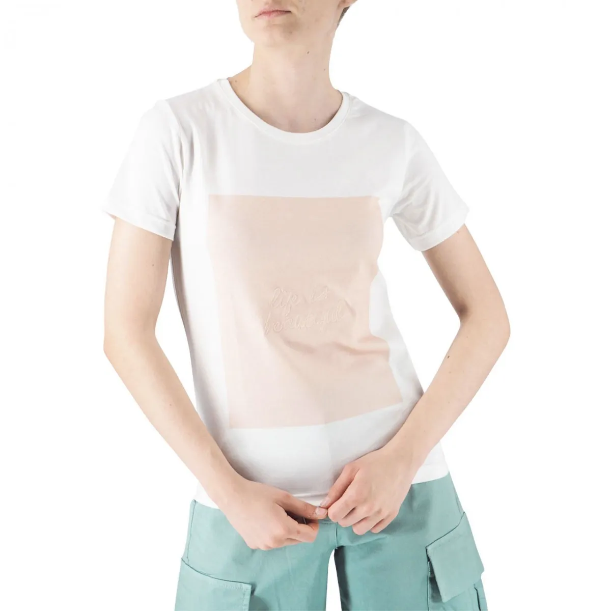 T-Shirt Slim Fit Con Ricamo