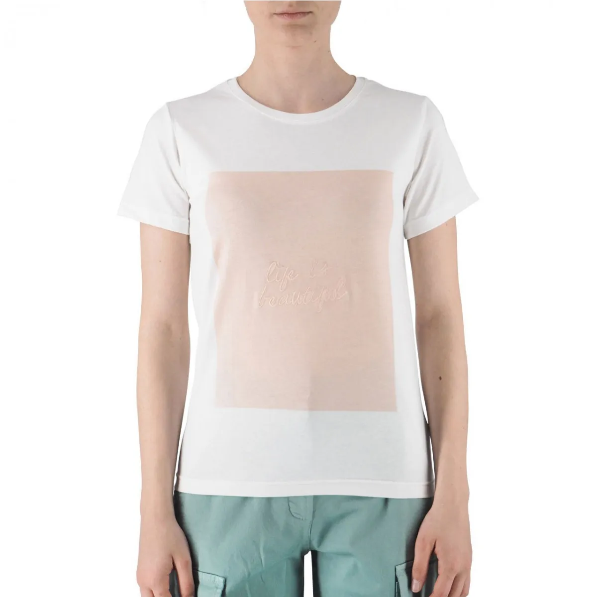 T-Shirt Slim Fit Con Ricamo
