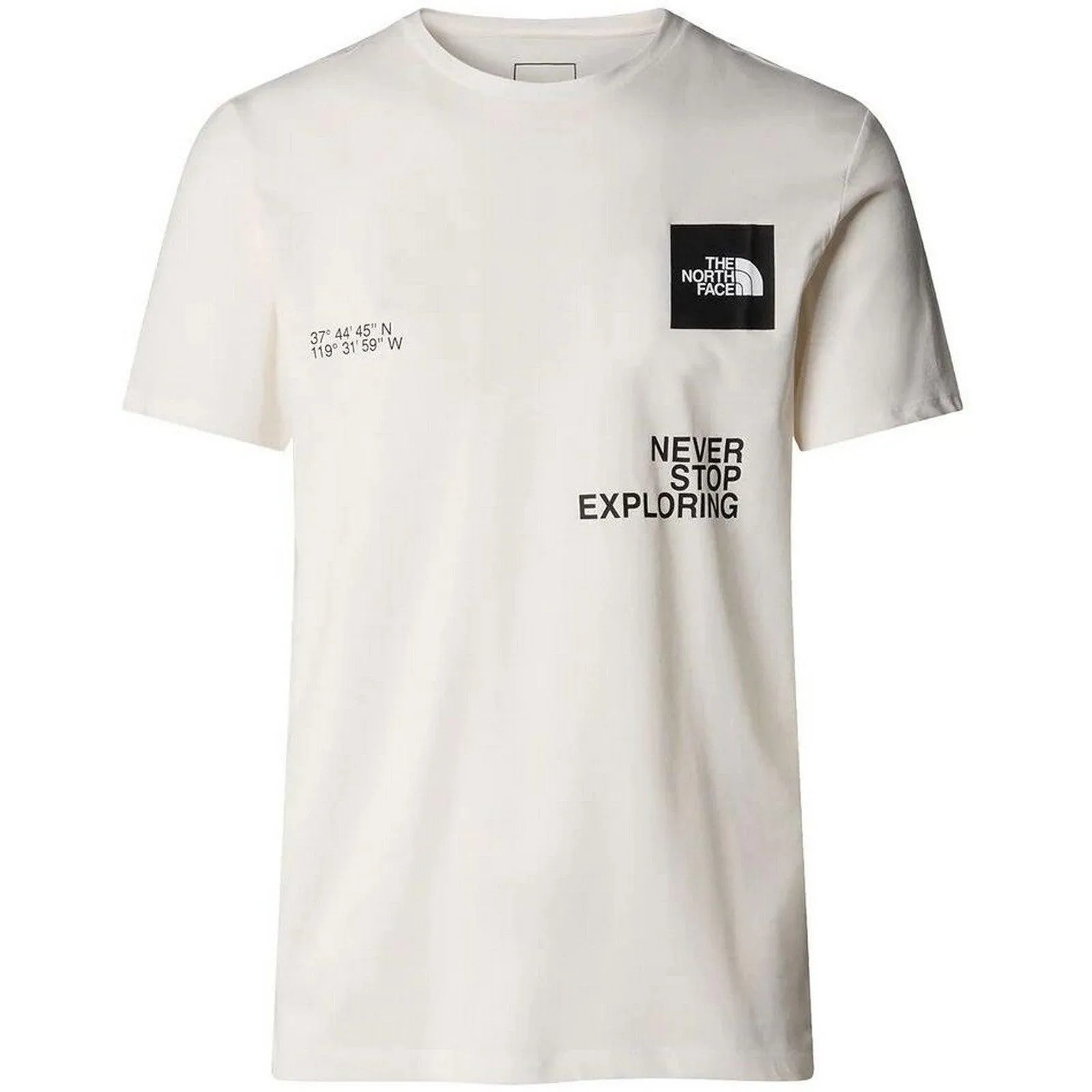 T-shirt Uomo The North Face - M Foundation Coordinates Graphic Tee - Bianco