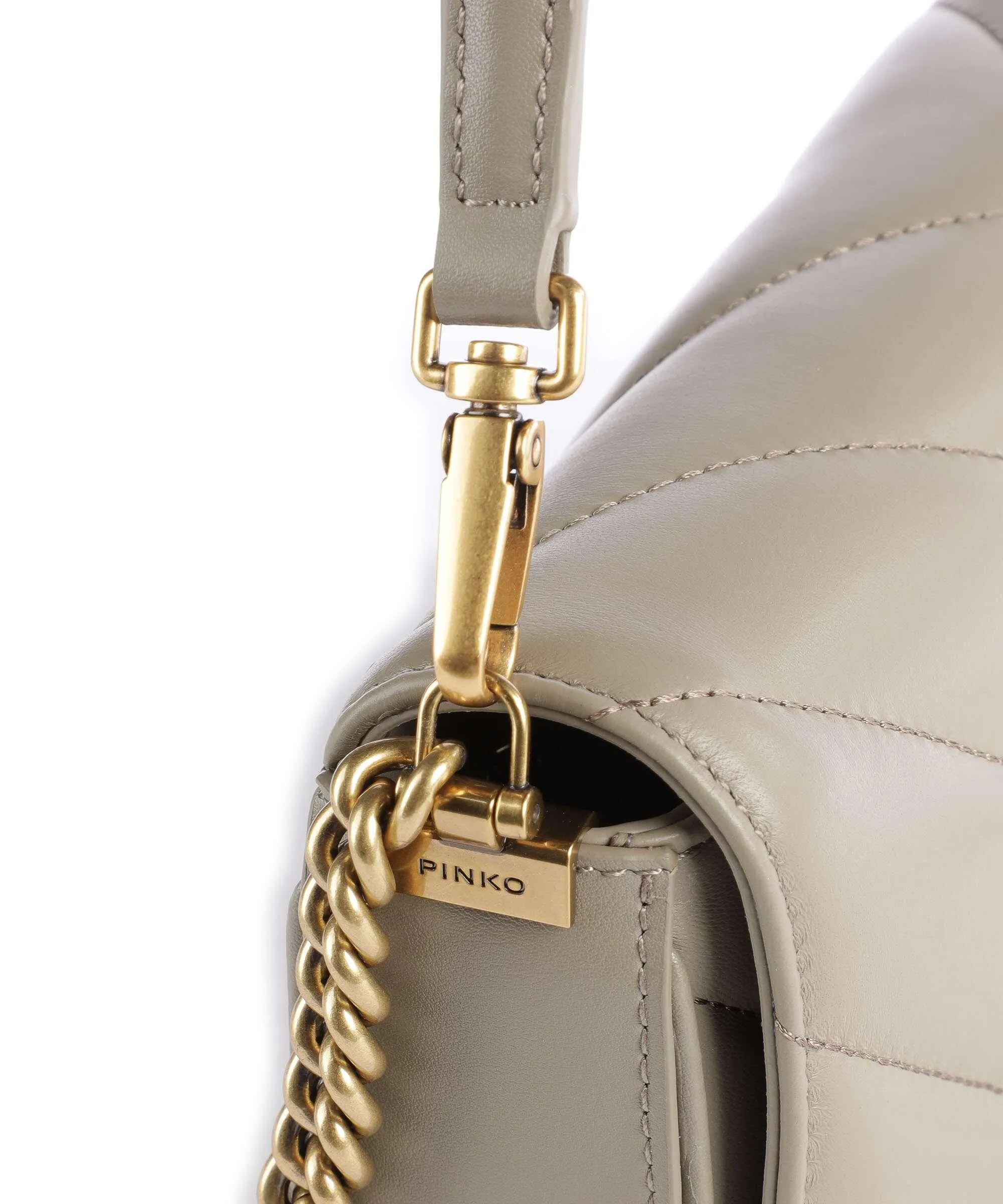 Taupe Shearling Shoulder Bag