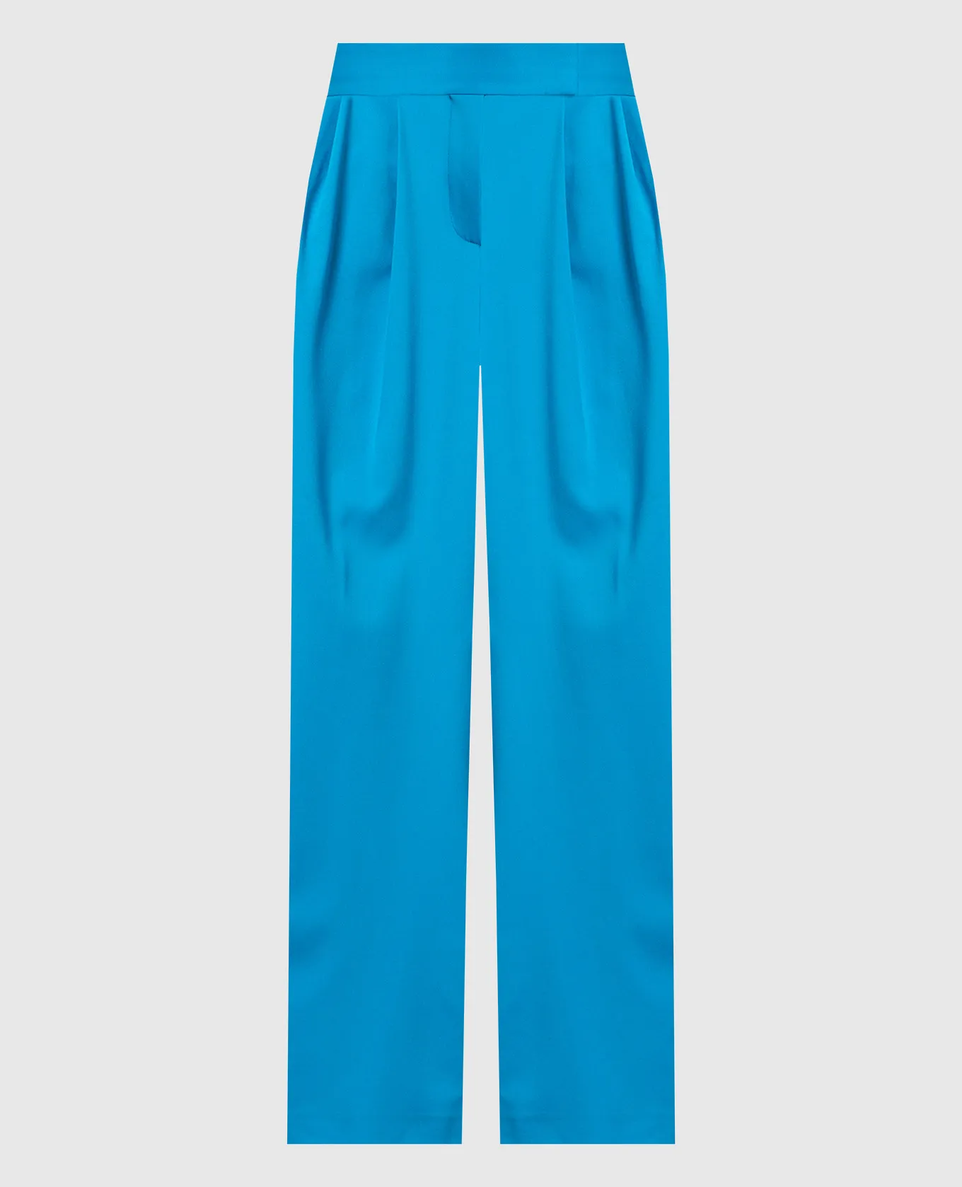 The Attico Pantaloni Gary in lana blu 237WCP102W041
