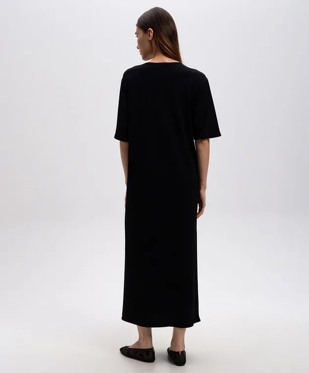 The Row Abito lungo Gitu nero 8073Y674