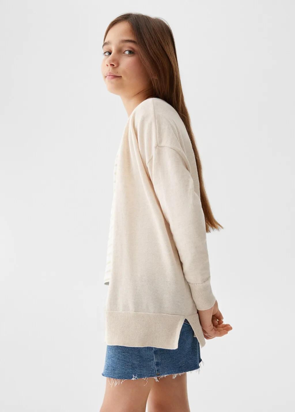 Thin knit cardigan