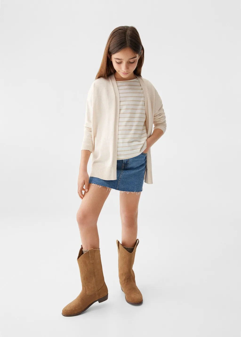 Thin knit cardigan