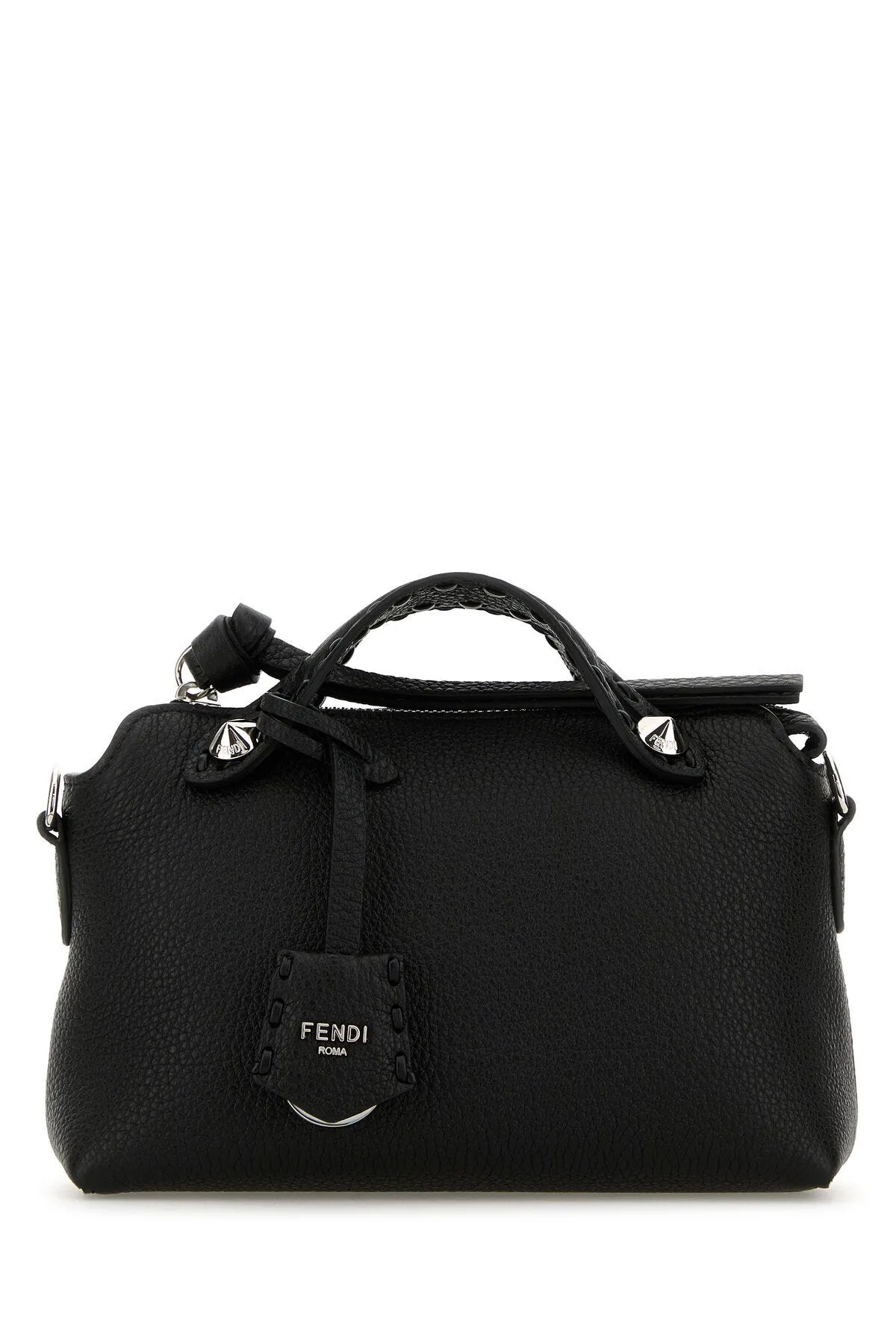 Trendy Black Leather Mini By The Way Handbag