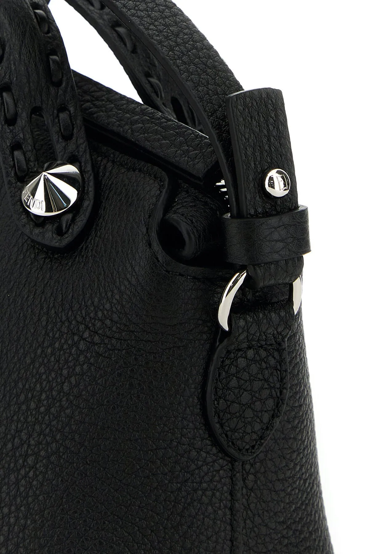 Trendy Black Leather Mini By The Way Handbag