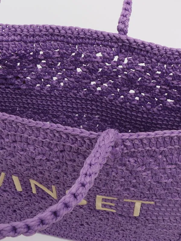 Twinset tote bag macramé Hyacinth