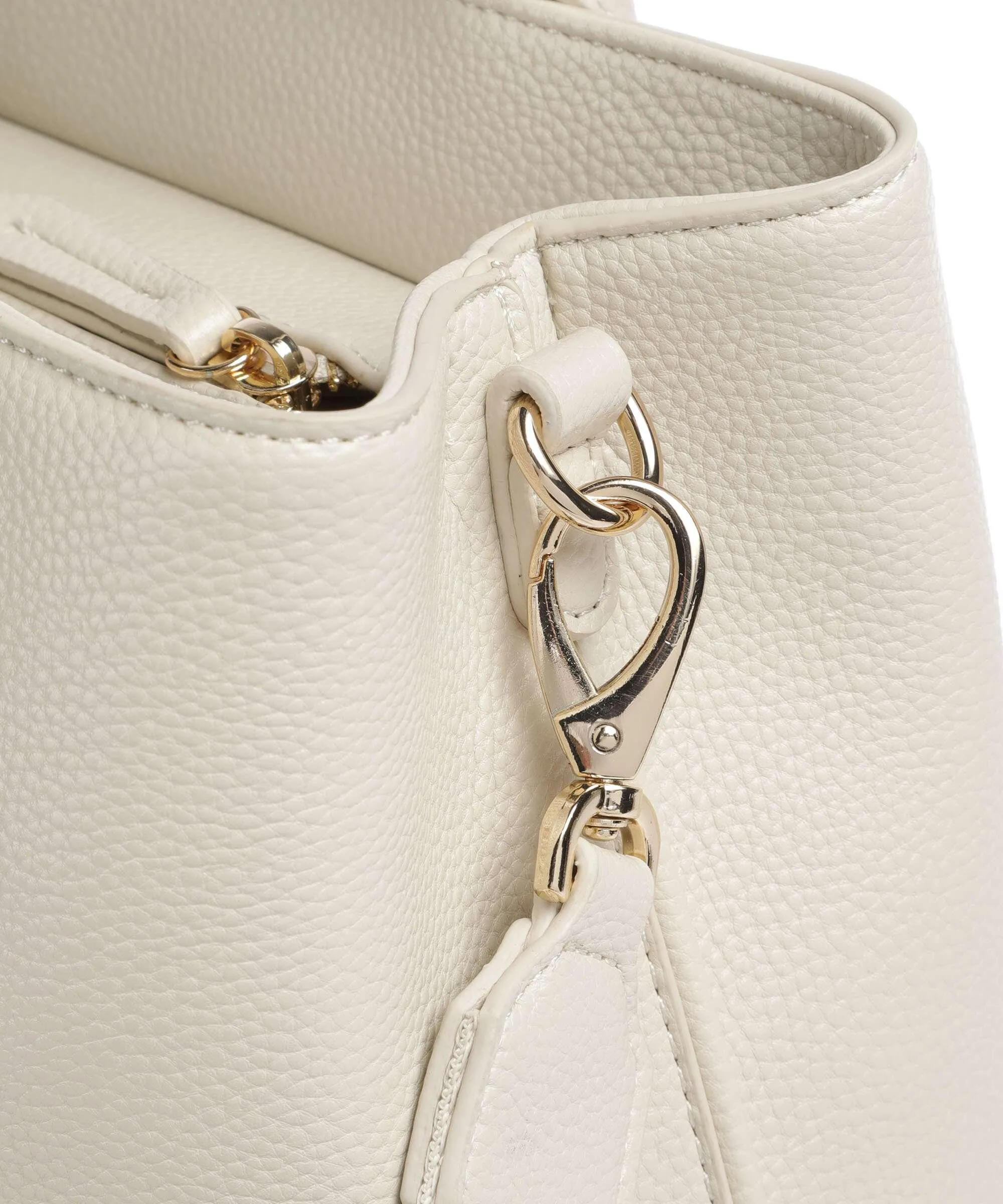 Valentino Bags Never Ivory Synthetic Leather Handbag