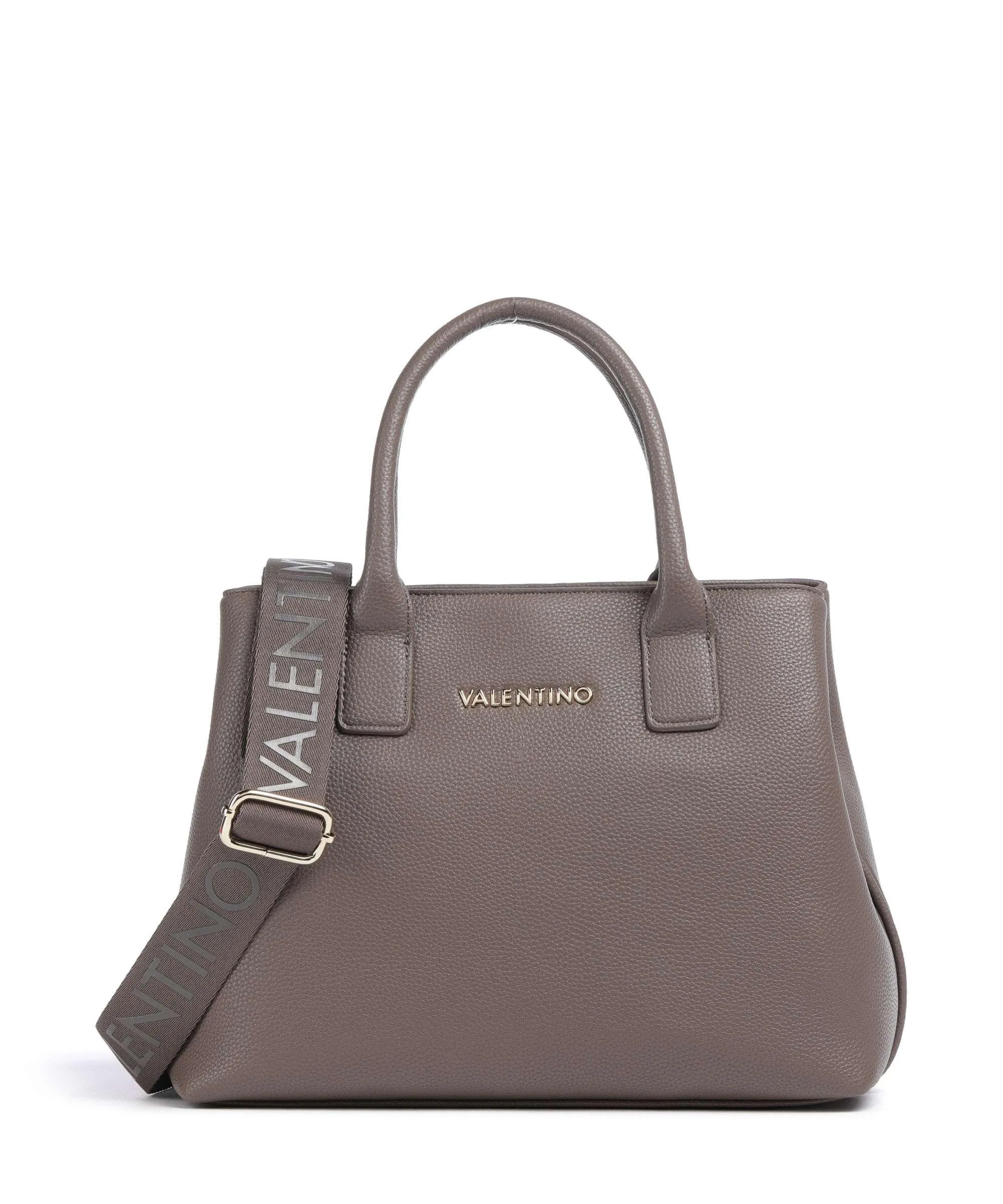 Valentino Bags Never Taupe Synthetic Leather Handbag