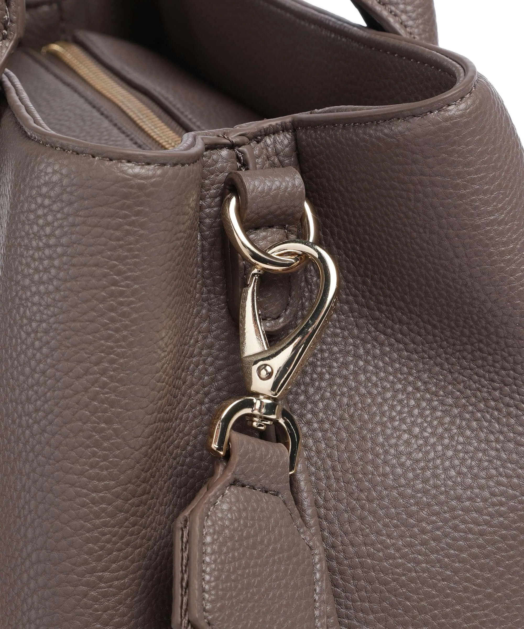 Valentino Bags Never Taupe Synthetic Leather Handbag