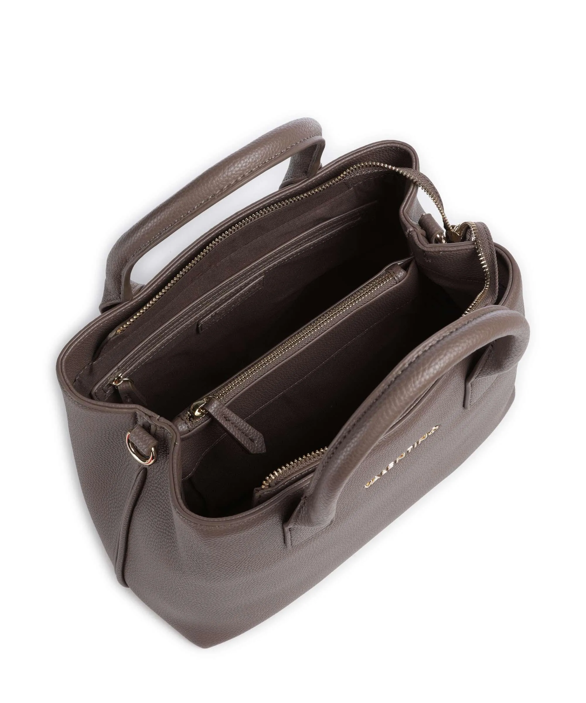 Valentino Bags Never Taupe Synthetic Leather Handbag