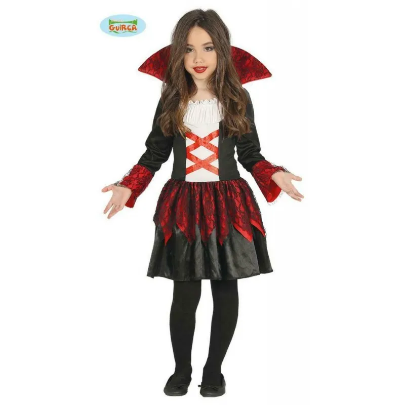 Vampira Baronessa Baby Costume 7/9 anni - Vestito Halloween Carnevale Horror
