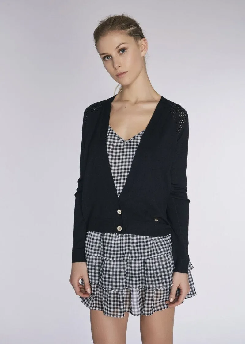 Viscose blend cardigan