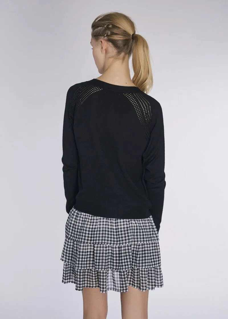 Viscose blend cardigan