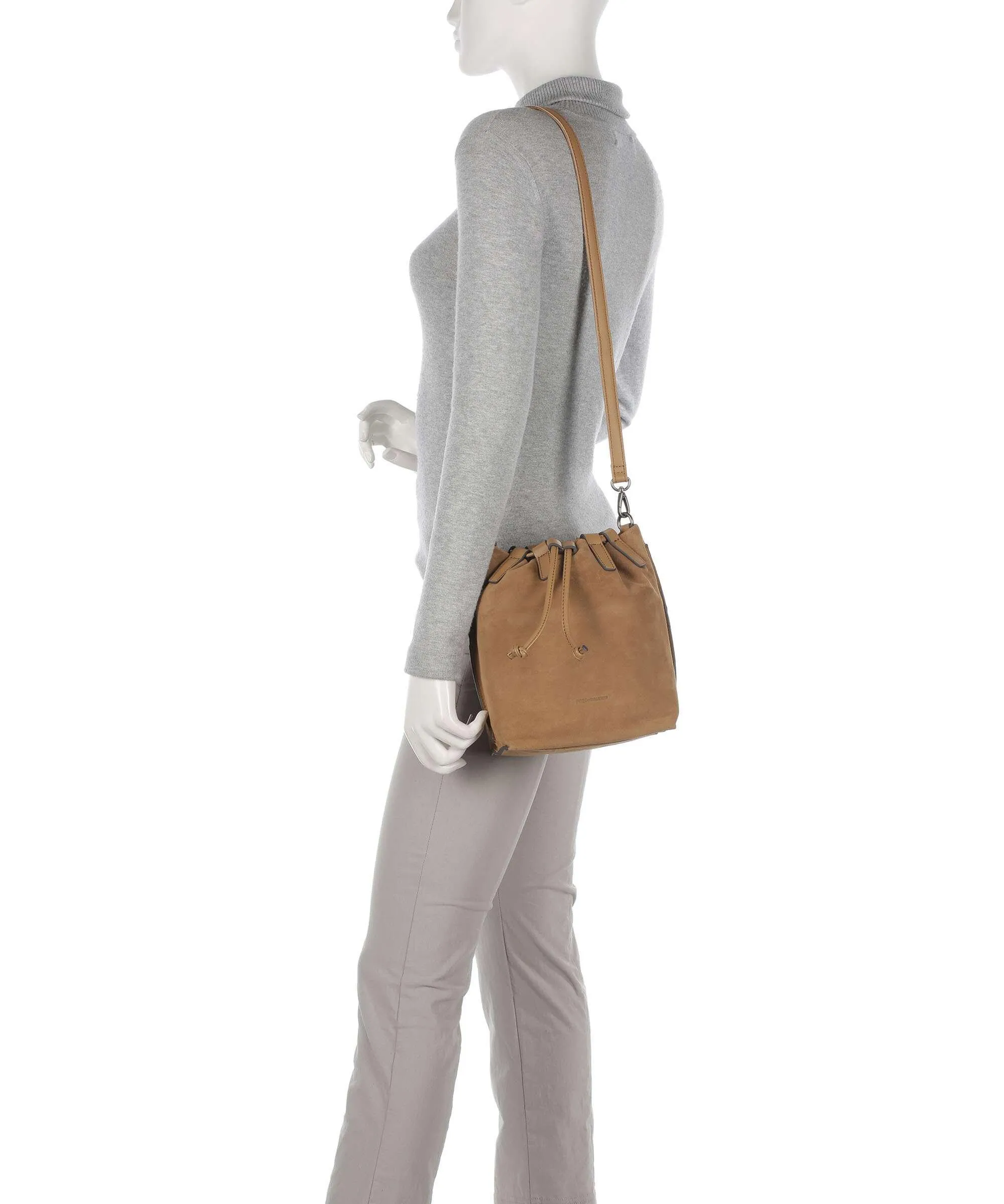 Walnut Rough Leather Wild Wild Love Bucket Bag by FredsBruder