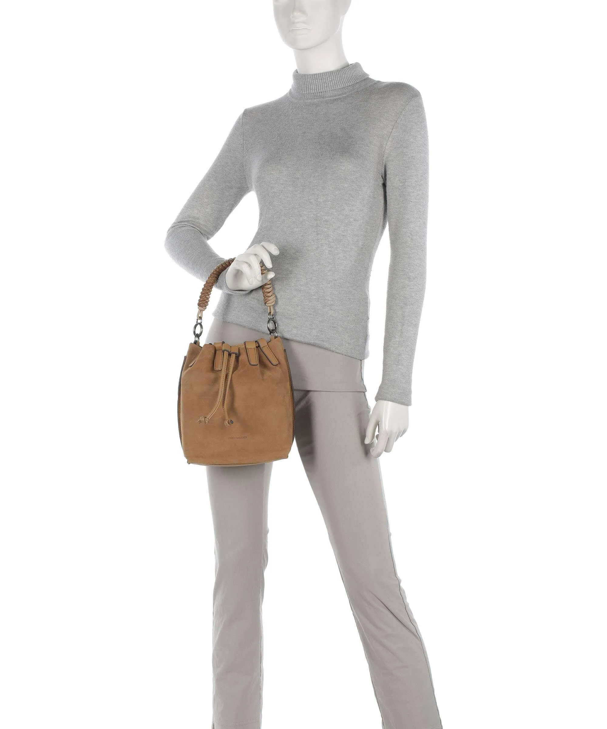 Walnut Rough Leather Wild Wild Love Bucket Bag by FredsBruder