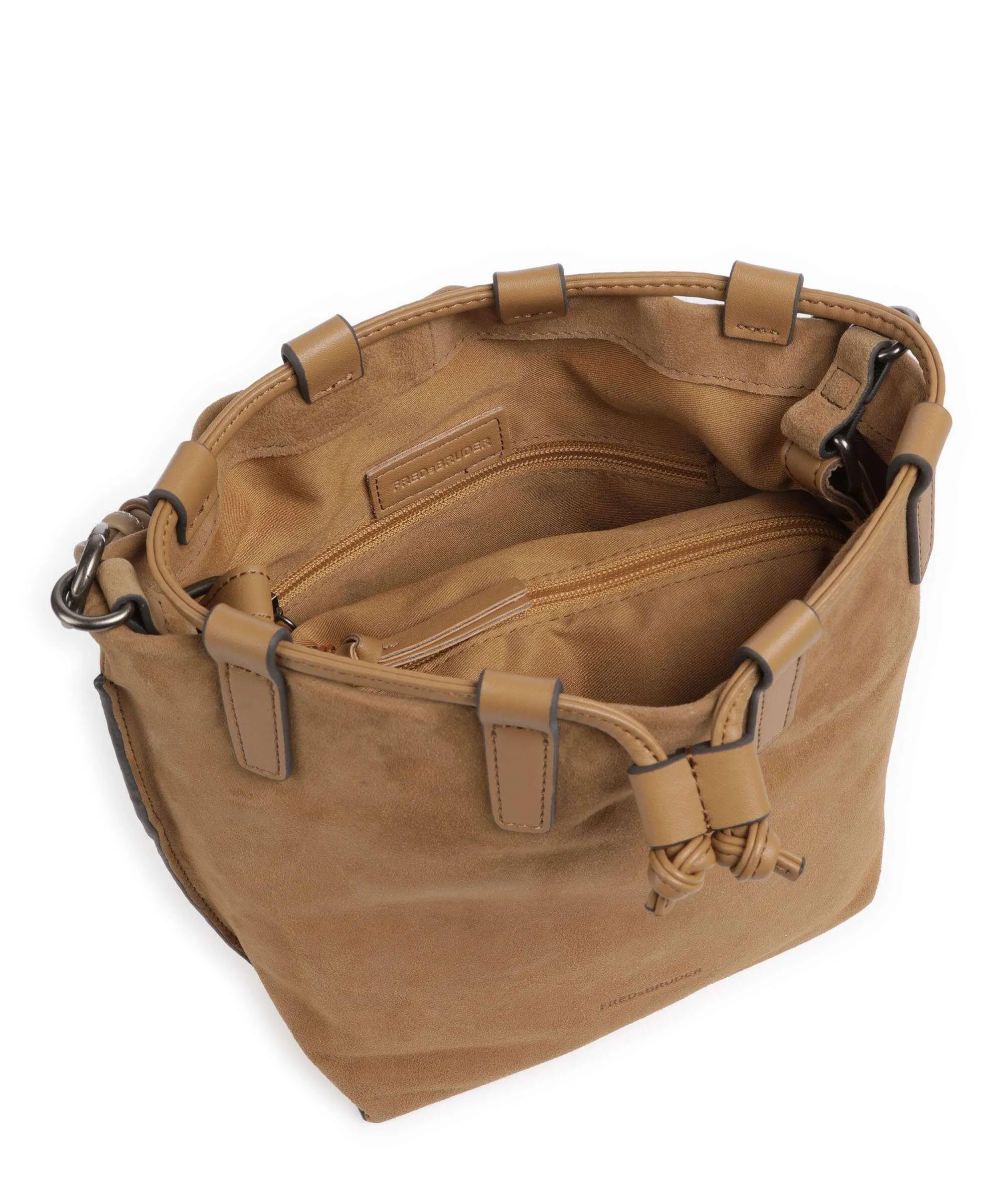 Walnut Rough Leather Wild Wild Love Bucket Bag by FredsBruder