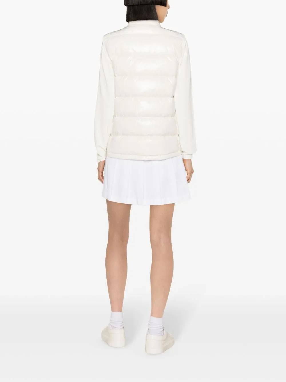 White padded Alcibia vest - women