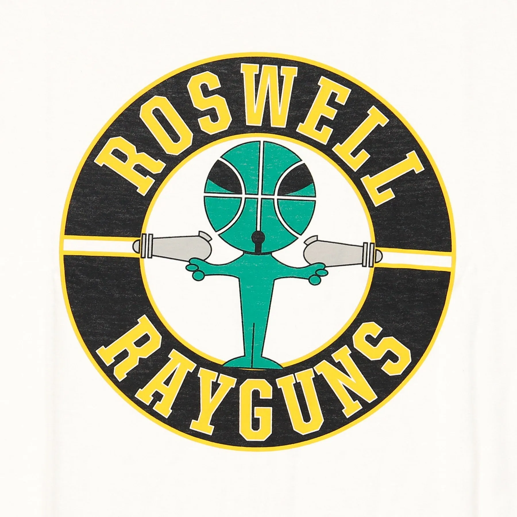 White Roswell Rayguns Core Hybrid Tee for Men