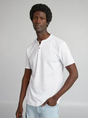 white solid color t-shirt with seraphine collar