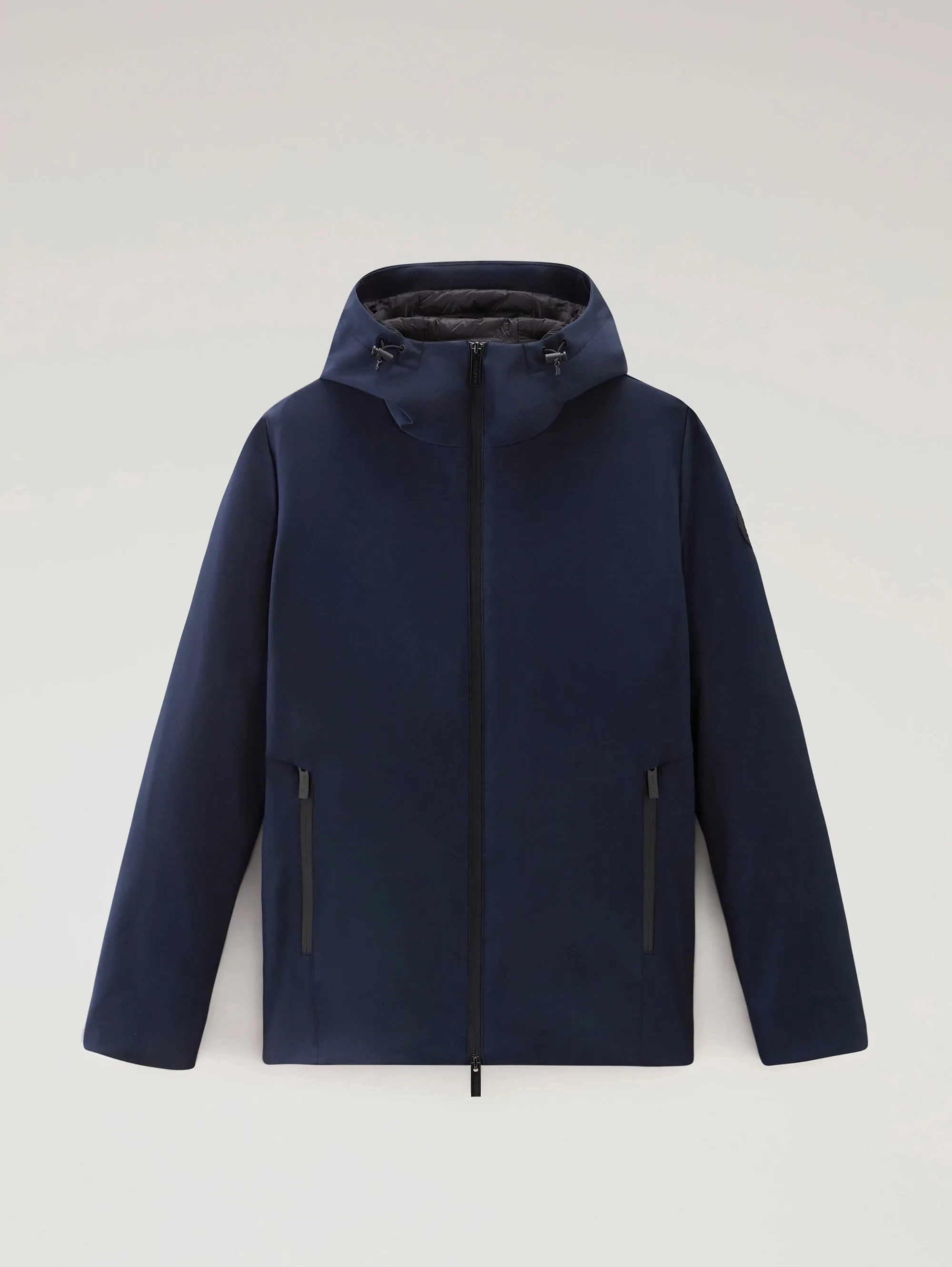Windproof Jacket with Hood Pacific Blue.