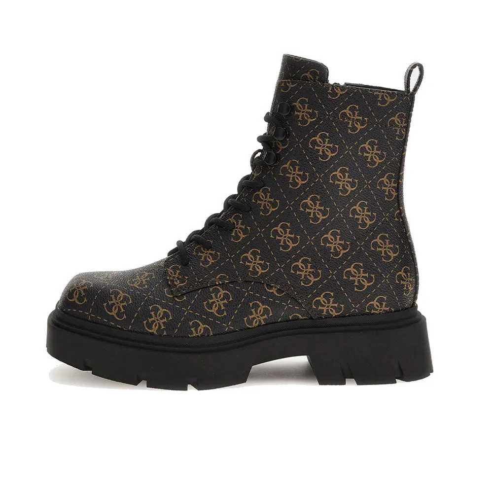 Women's GUESS Ramsay Line Ankle Boots - Brown Ochre