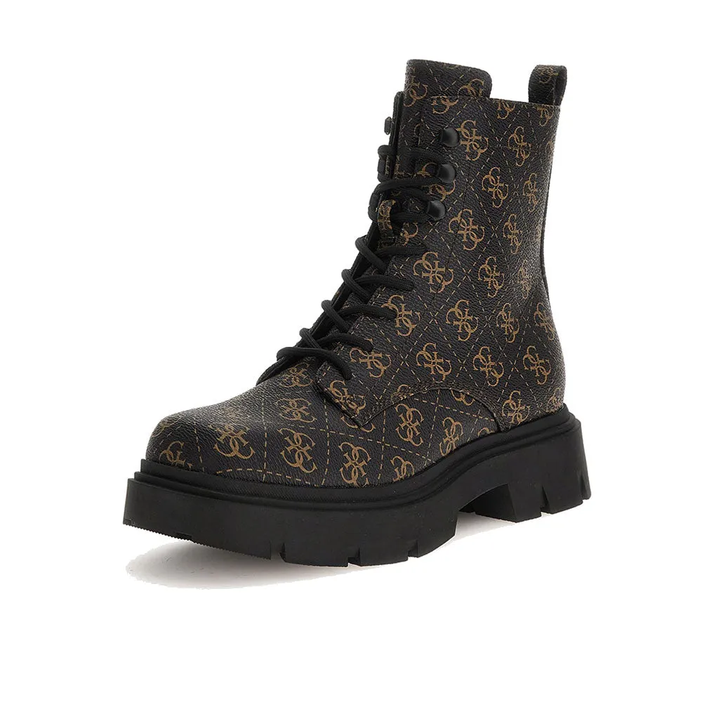 Women's GUESS Ramsay Line Ankle Boots - Brown Ochre
