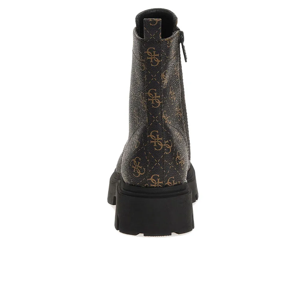 Women's GUESS Ramsay Line Ankle Boots - Brown Ochre