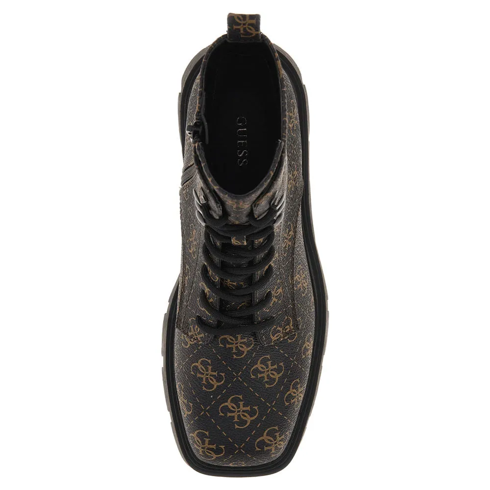 Women's GUESS Ramsay Line Ankle Boots - Brown Ochre
