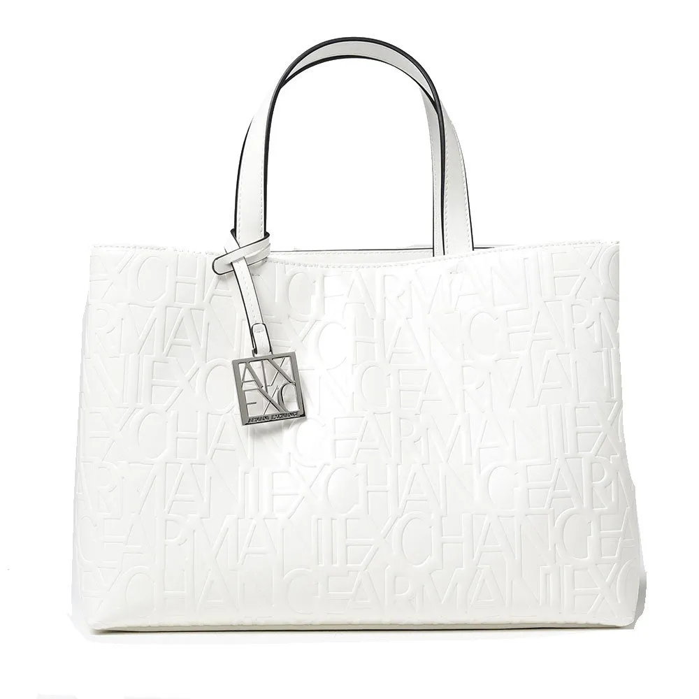 Women's Handbag with Shoulder Strap ARMANI EXCHANGE White Large Size