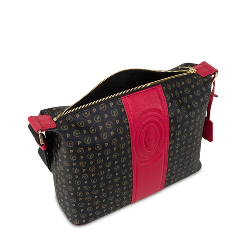 Women's Shoulder Bag and Crossbody Bag POLLINI Heritage 70th Anniversary Black and Red