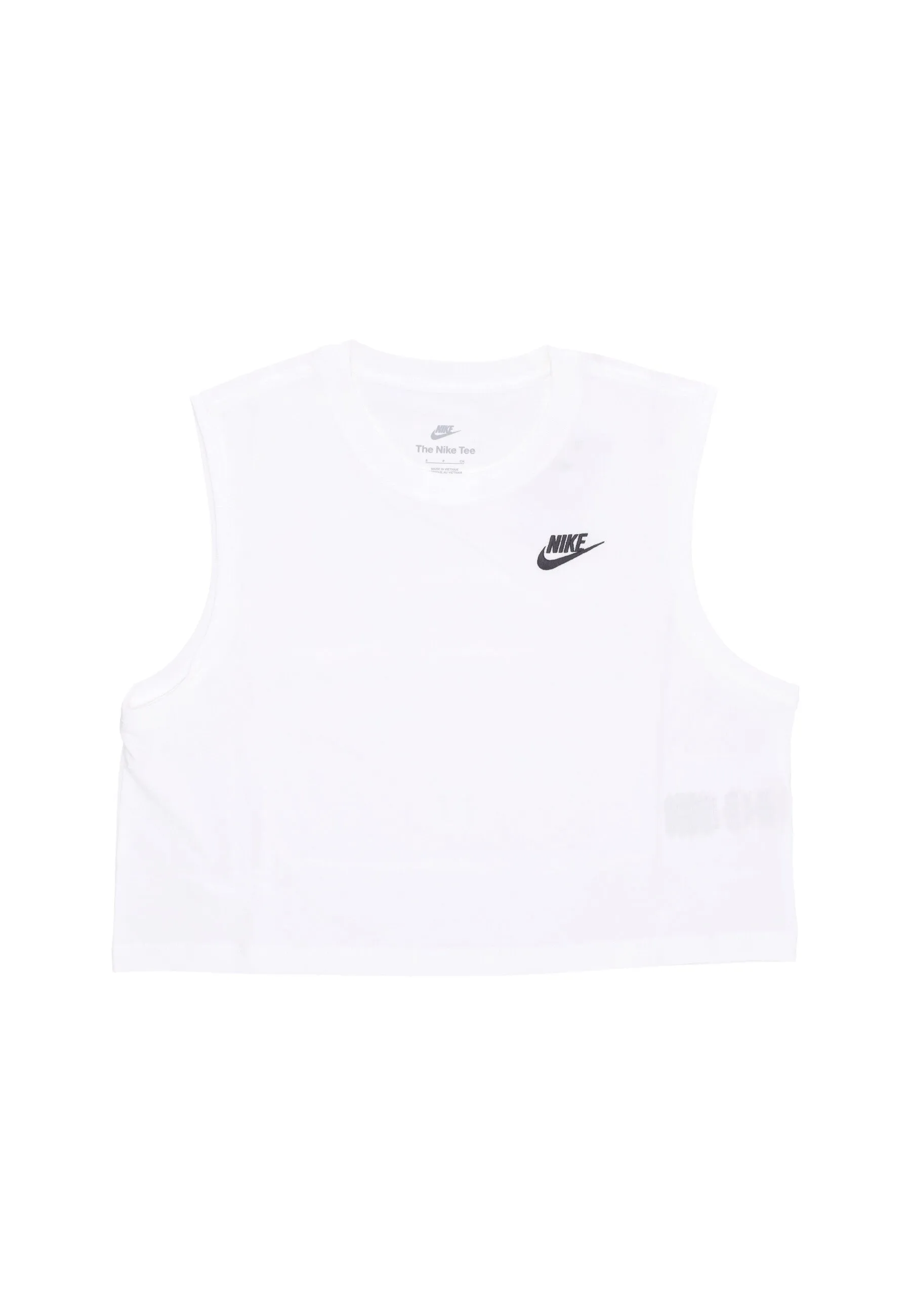 Women's Sportswear Club Crop Tee - White / Black